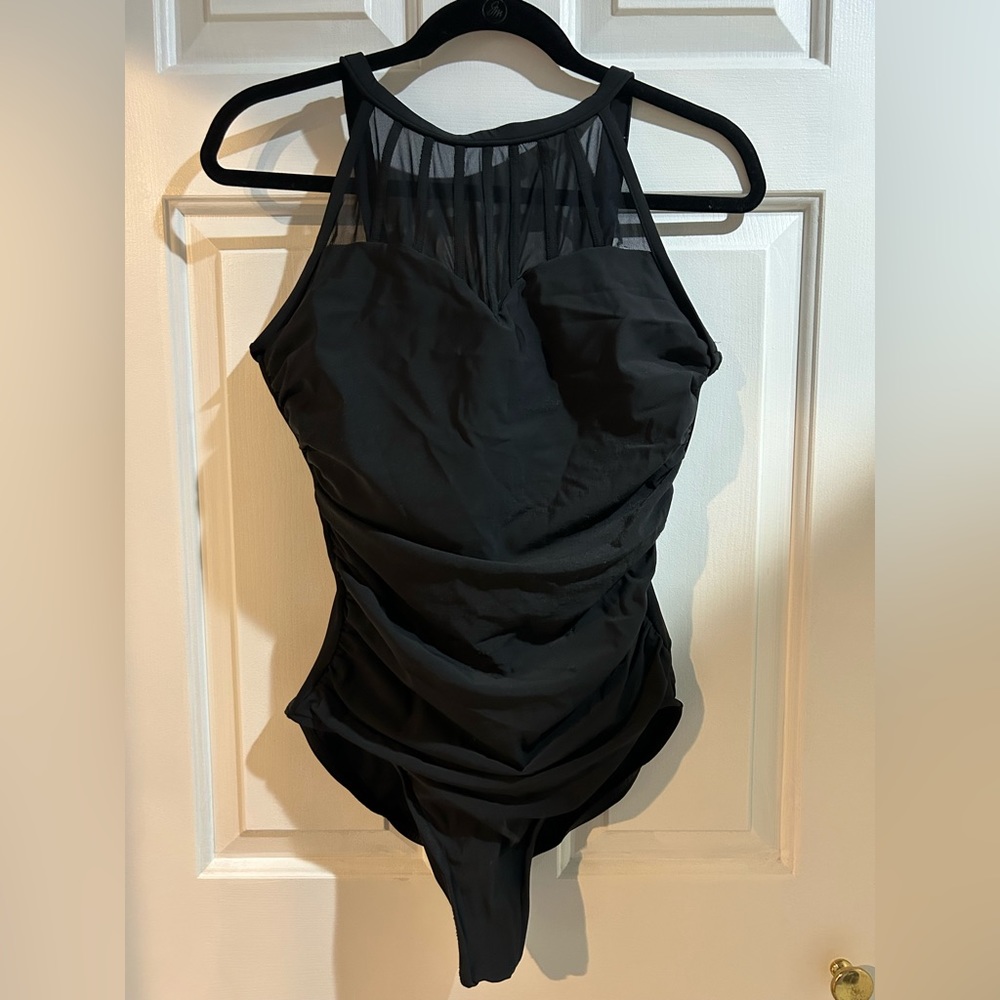 Magic Suit Black Mesh Size 10 Brand New